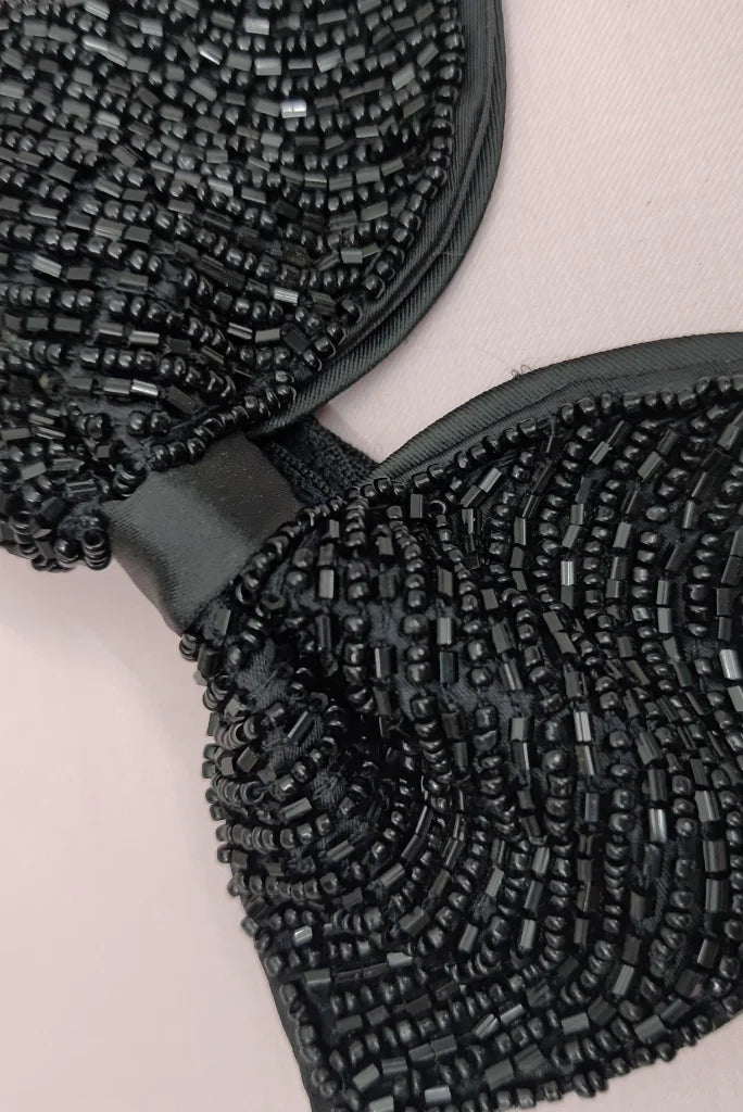 Men's Premium Black Bow Tie, Designer Bow Tie for Wedding and Events