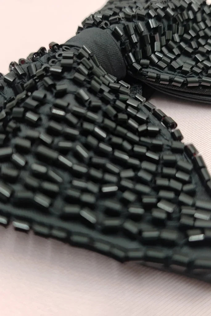 Men's Premium Black Bow Tie, Designer Bow Tie for Wedding and Events