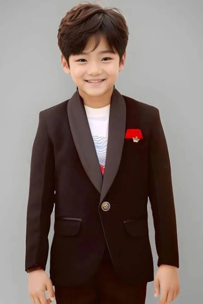 Kids Brown Blazer Smart & Stylish for Formal or Casual Wear Wedding Party & Ceremony Stylish & Decent Looking