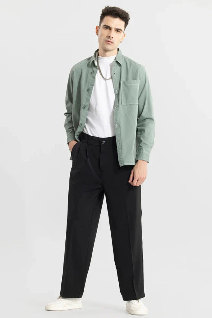 Men's Black Korean Pants – Effortlessly Stylish for Any Season