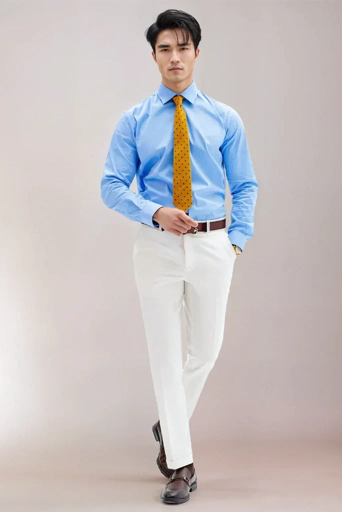 Men's White Pant For Men Groom Wear Pant & Formal Party Wear Trouser