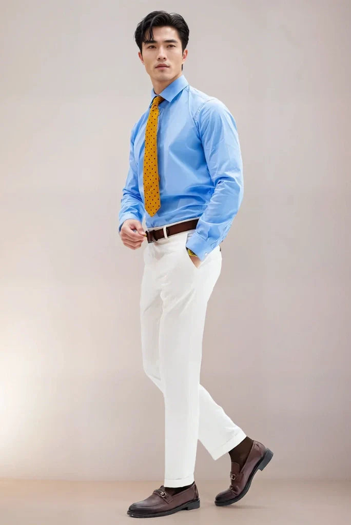 Men's White Pant For Men Groom Wear Pant & Formal Party Wear Trouser