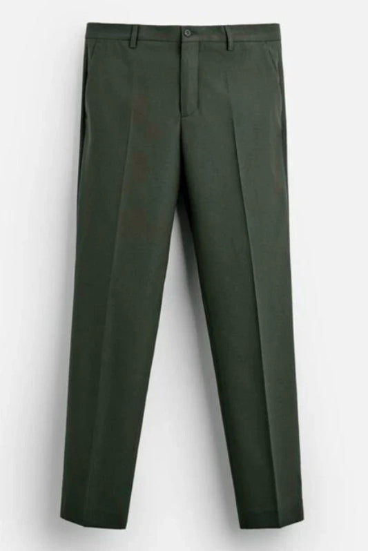 Men Formal Olive Green Trouser Stylish Groomsmen Wear pant Dinner Pant gift For Him