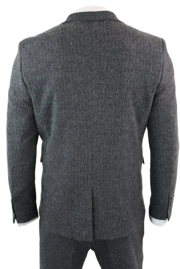 Men's Dark Grey Tweed Blazer For Every Occasions Semi Formal Business Wear & Casual Wear
