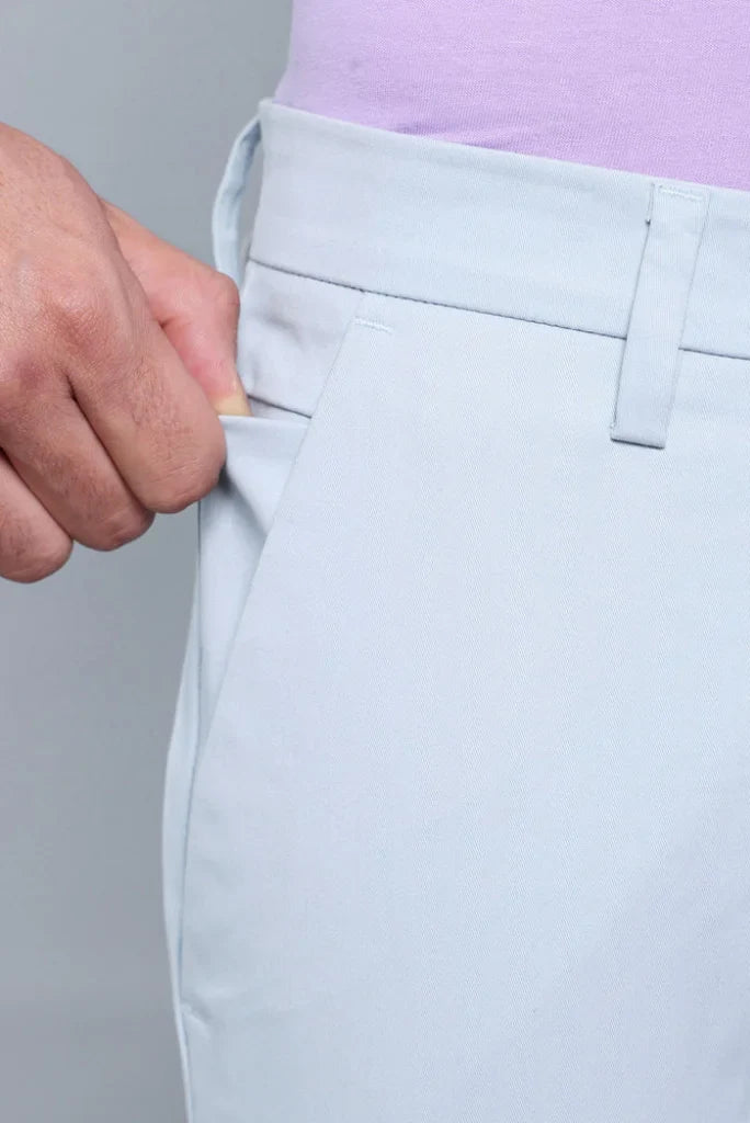 Men's Sky Blue Formal Pant Classic and Elegant Trouser For Him