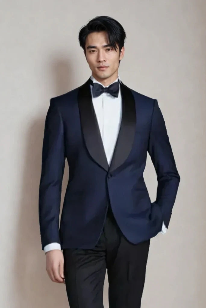 Men Dark Royal Blue Tuxedo Suit Special For Pre Wedding Functions Reception Parties Galas & Every Occasion Wear