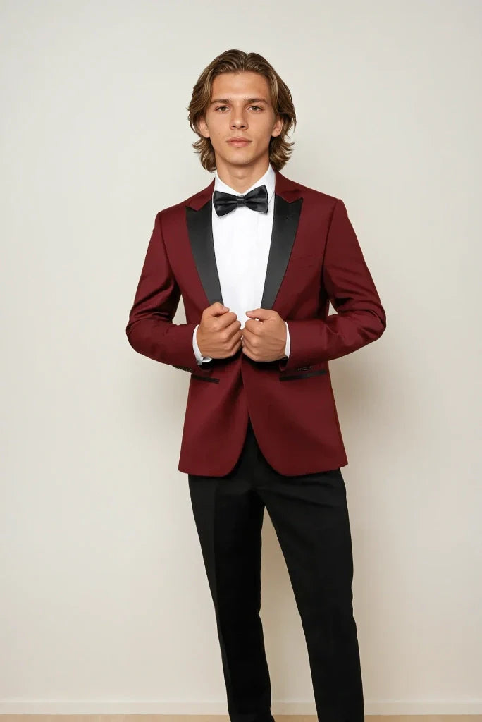 Men 2 piece Maroon Stylish Tuxedo Suit Wedding Wear Suit Luxury Elegant Look Groom Suit Party Wear Suit