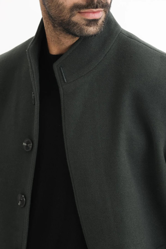 Man Winter Over Long Coat Green Trench Coat Casual Business Coat Woolen jacket long Tweed Stylish Winter Outwear Jacket Customized Coat New Year Gift For Him