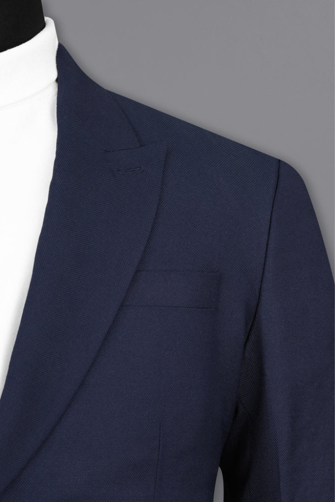 Mens Blue Suit Stylish Two Piece Suit Wedding Suit Dinner Suit Slim Fit Suit Formal Elegant Tailoring Suit For Him